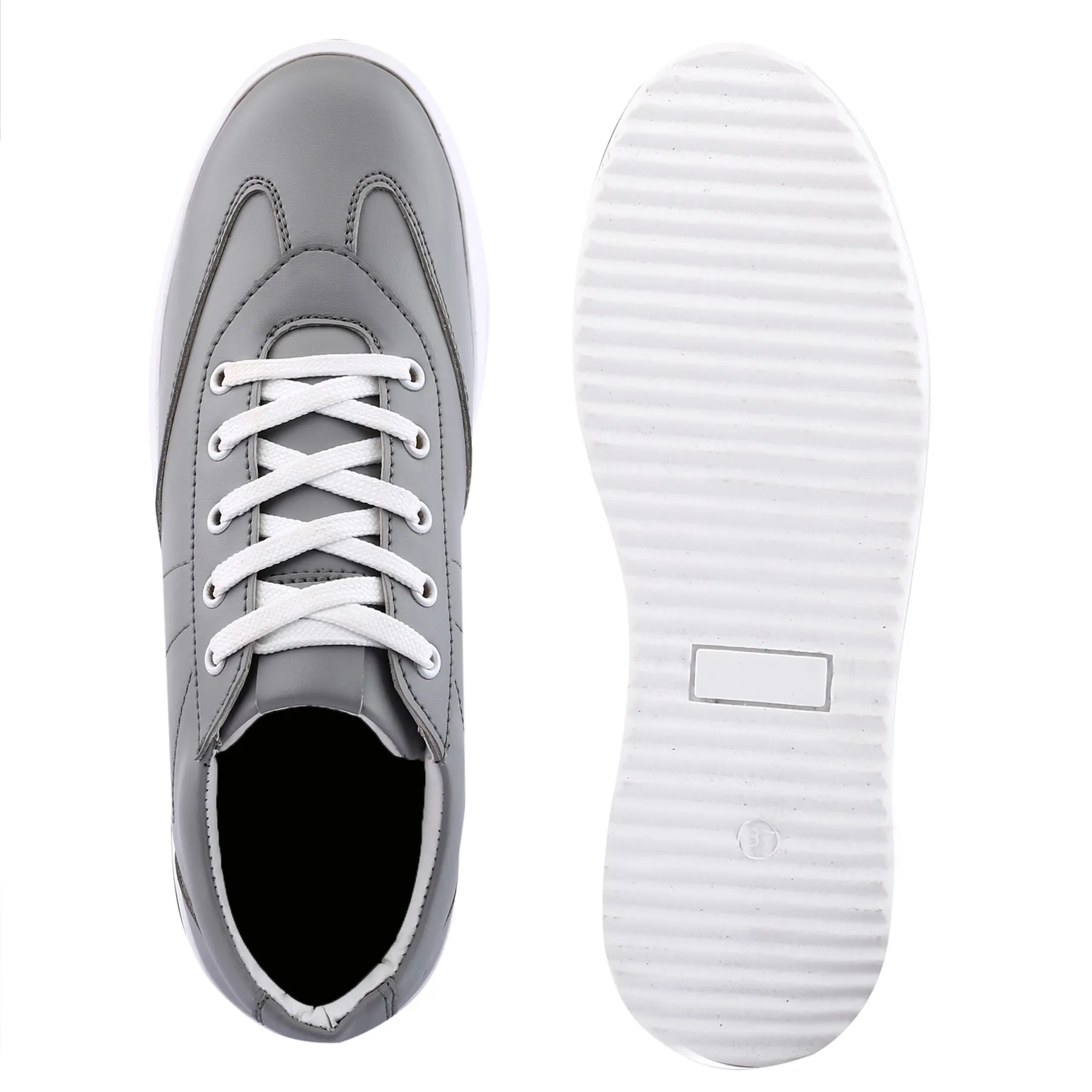 Women's Ultra Premium Vegan casual Lace-up Sneakers Shoes