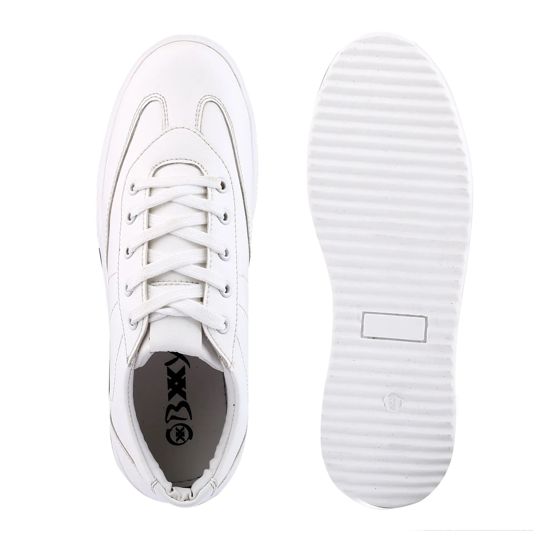 Women's Ultra Premium Vegan casual Lace-up Sneakers Shoes