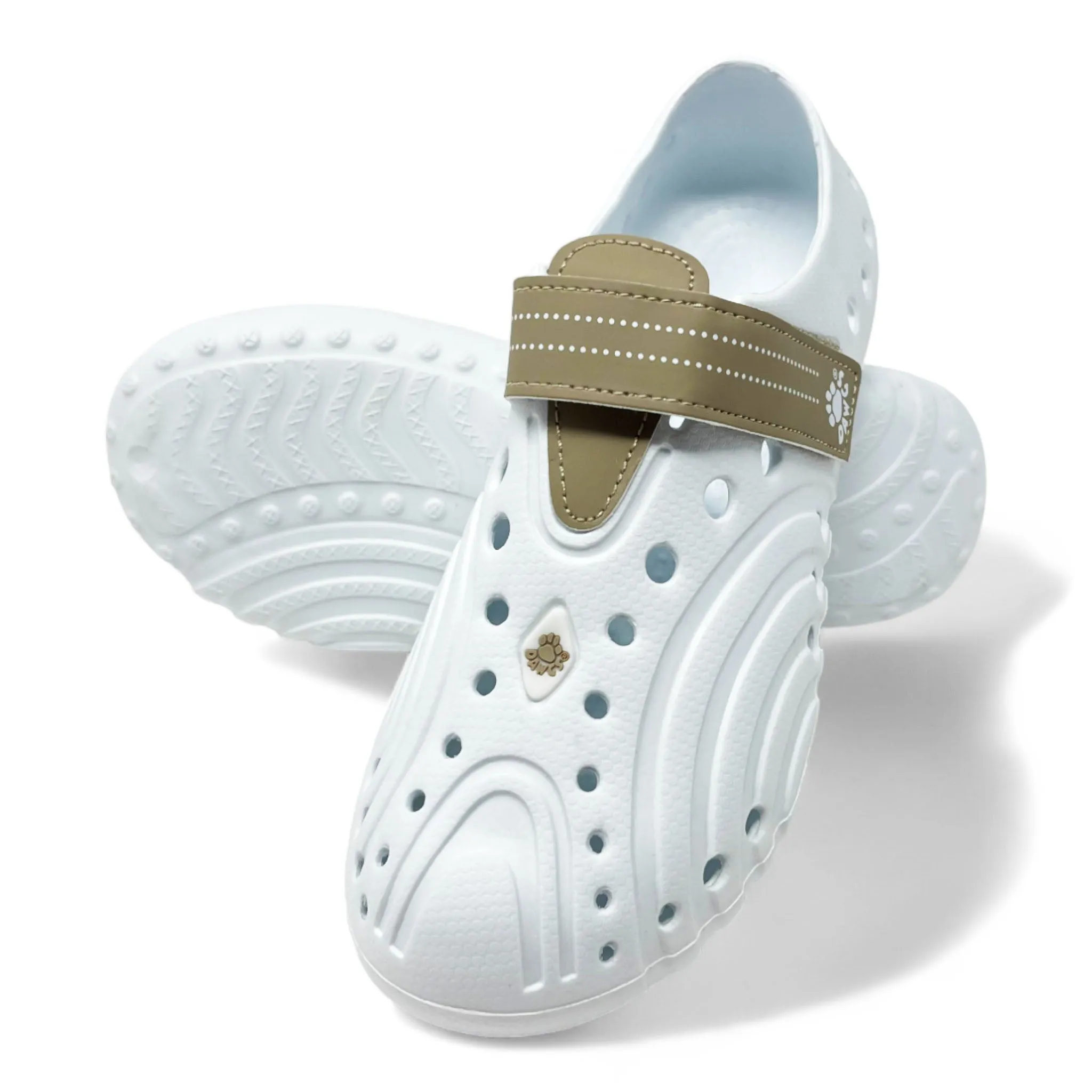 Women's Ultralite Spirit Shoes - White with Tan