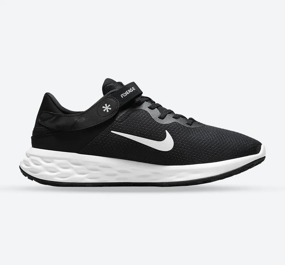 Women's Wide Fit Nike DD8476-003 Revolution 6 Flyease Trainers